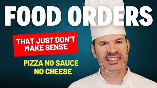 Pizza no sauce no cheese  Food orders that just dont make sense [upl. by Massingill95]