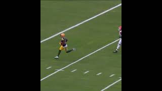 Jordan Love throws 65yrd pass for a touchdown Packers vs Browns NFL shorts packers [upl. by Layton40]