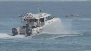 Noosa Charters Offshore Fishing Thru Noosa Bar [upl. by Atled]