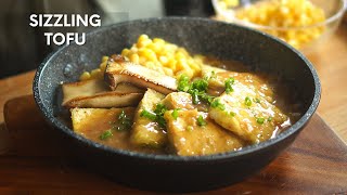 Sizzling Tofu Recipe  How to cook Sizzling Tofu [upl. by Atiker]