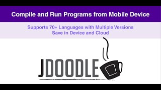 Introduction to JDoodle Mobile App [upl. by Asilad]