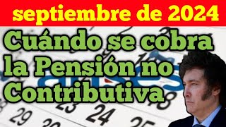 Cuándo se cobra la Pensión no Contributiva de septiembre de 2024 [upl. by Nadia]