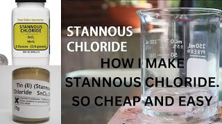 HOW I MAKE STANNOUS CHLORIDE TESTING SOLUTION FOR GOLD AND PRECIOUS METALS this is the easiest way [upl. by Friedrich]