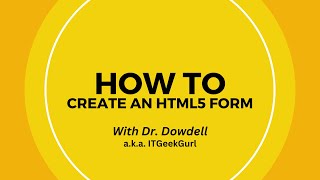 How to Add HTML5 Form Elements to Your Website  Beginner Tutorial [upl. by Llehsam]