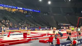 Coline Devillard FRA  Vault Training  Podium Training 2023 Paris World Cup [upl. by Namialus841]