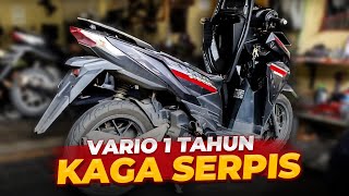 Honda Vario 1 TAHUN GA PERNAH SERVICE  APA YANG TERJADI [upl. by Alekin19]