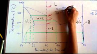 Diagrama de fases Plomo y Estaño [upl. by Kipper]