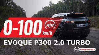 2020 Range Rover Evoque P300 0100kmh amp engine sound [upl. by Alano500]