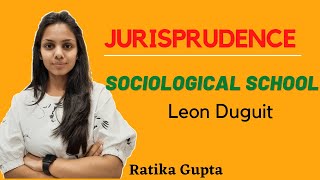 SOCIAL SOLIDARITY  LEON DUGUIT SOCIOLOGICAL SCHOOLJURISPRUDENCEसामाजिक समेकता का सिद्धांत [upl. by Squire]