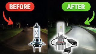 Upgrade to H7 LED Headlight bulbs…NOW How to Install Test amp Review [upl. by Dickman]