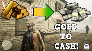 HOW TO SELL GOLD BARS IN RED DEAD REDEMPTION 2 AND ALL FENCE LOCATIONS [upl. by Oinolopa]