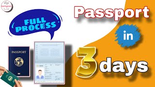 How to make Epassport in 3daysEmergency passport NepalFull process [upl. by Ardnassak]