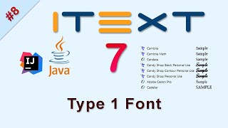 8 Add Font in PDF  iText Java [upl. by Dewie]