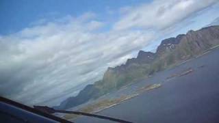 Wideroe Dash 8 cockpit view take off Svolvær Norway [upl. by Peony]