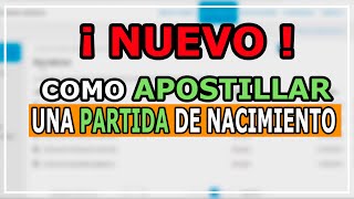 📝 NUEVO 2024 Como apostillar una PARTIDA de NACIMIENTO 📝 Apostilla de la Haya por TAD ARGENTINA [upl. by Pence]