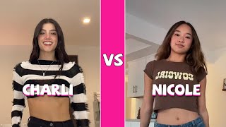 Charli D’amelio Vs Nicole Laeno TikTok Dances Compilation [upl. by Deenya512]