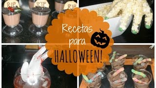 Recetas fáciles para HALLOWEEN [upl. by Aenil]