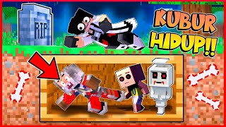 AZUYA BUILD BATTLE DI KUBURAN UPIN IPIN DI MINECRAFT TAPI CURANG NYAMAR JADI POCONG UPIN [upl. by Elkin22]