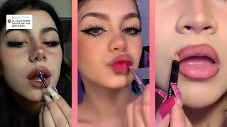 Viral lip tutorial makeup tiktok compilation [upl. by Vescuso]