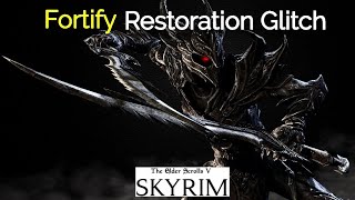 Skyrim Fortify Restoration Glitch SIMPLIFIED Anniversary Edition [upl. by O'Shee]