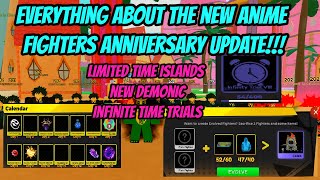 Everything about the new Anime Fighters Anniversary Update   New Demonic  Limited Islands [upl. by Sabir]