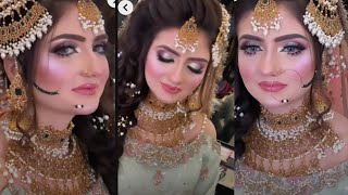 5 Minat Eyes Makeup Work Walima Bridal Makeup Tutorial Soft Beautiful Eyes Makeup Tutoriall [upl. by Nollie]