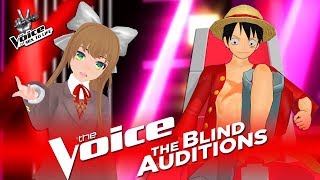 ✪ Monika DDLC  Your Reality ✪ Blind Auditions ► The Voice M2L [upl. by Akinam242]