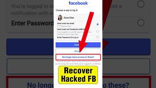 How to recover facebook account without email and phone number 2023 password OTP  Recover Hacked FB [upl. by Brozak628]