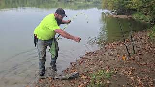 catfishing white water memorial state park Indiana  big channel catfish part 2 [upl. by Holcman]