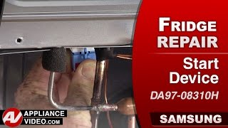 Samsung Refrigerator  Compressor Will Not Run  Compressor Start Device Repair [upl. by Retsim819]