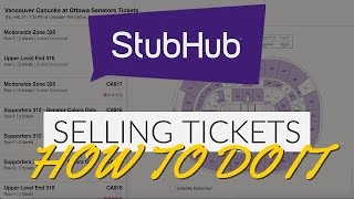 HOW TO LIST AND SELL TICKETS ON STUBHUB  THE COMPLETE GUIDE [upl. by Etnuad]