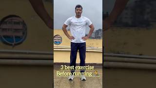 3 best Exercises amp Stretching before running 🏃💥💯 [upl. by Basir]