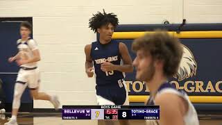 High School Boys Basketball Bellevue West vs TotinoGrace [upl. by Ave]