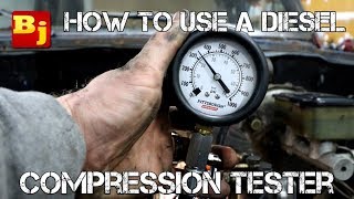 How To Use A Diesel Compression Tester [upl. by Olegnaid]