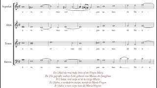 Byrd  Ave verum corpus á 4 Stile Antico [upl. by Annairam]