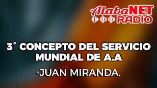 3° CONCEPTO DEL SERVICIO MUNDIAL DE AA  JUAN MIRANDA [upl. by Abram]