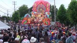 【日本一の山車】☆吹上山車組☆八戸三社大祭2013お通り [upl. by Tori]