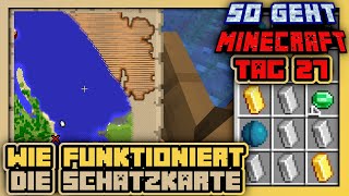 Wie funktioniert eine Schatzkarte in Minecraft 121 🔸 So geht Minecraft  Tag 27 [upl. by Eissehc]