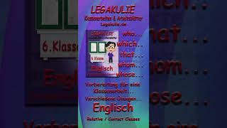 Englisch 6Klasse Contact Clauses Relative Clauses Interaktive Arbeitsblätter PDF Legakulie shorts [upl. by Gleeson]