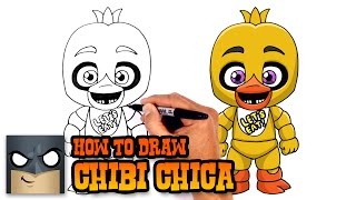 How to Draw Five Nights at Freddys  Chica [upl. by Kingsley]