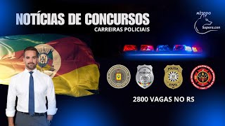 Concursos com 2800 vagas na Segurança Pública do RS  IPG RS Brigada Militar PCRS CBM RS [upl. by Reisch]