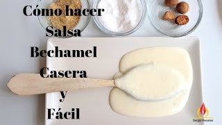 Cómo hacer salsa bechamel casera y fácil Las 5 salsas madre [upl. by Hilten]