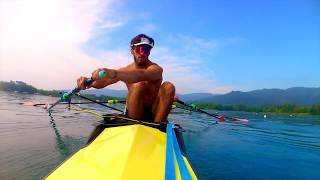 COXED SINGLE Leander club May Banyoles [upl. by Rimidalb339]