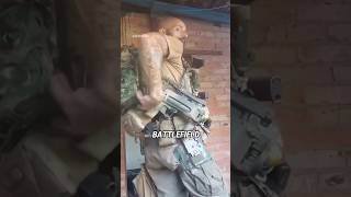 Ukrainian mercenary shows off his equipment army war military militaryshorts [upl. by Petromilli182]