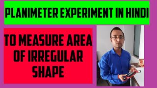 Planimeter Experiment in hindi [upl. by Natsirhc864]