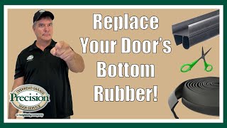 How To Replace Garage Door Bottom Rubber [upl. by Naujej]