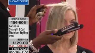 Corioliss Straight 2 Curl Titanium Styling Iron [upl. by Anhoj]