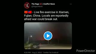 Live fire exercise in Xiamen Fujian China Locals are reportedly afraid war could break out [upl. by Roger]