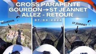 CROSS PARAPENTE GOURDON  ST JEANNET ALLEZ  RETOUR  PAYSAGE INCROYABLE [upl. by Raman628]