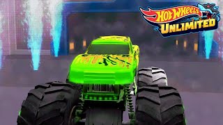 Juegos de coches  HOT WHEELS UNLIMITED Los Monster Truck de Hot wheels [upl. by Allisirp]